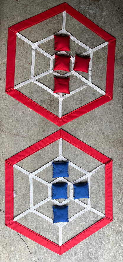 Webbi | All-in-One Portable Yard Game Pack in Red